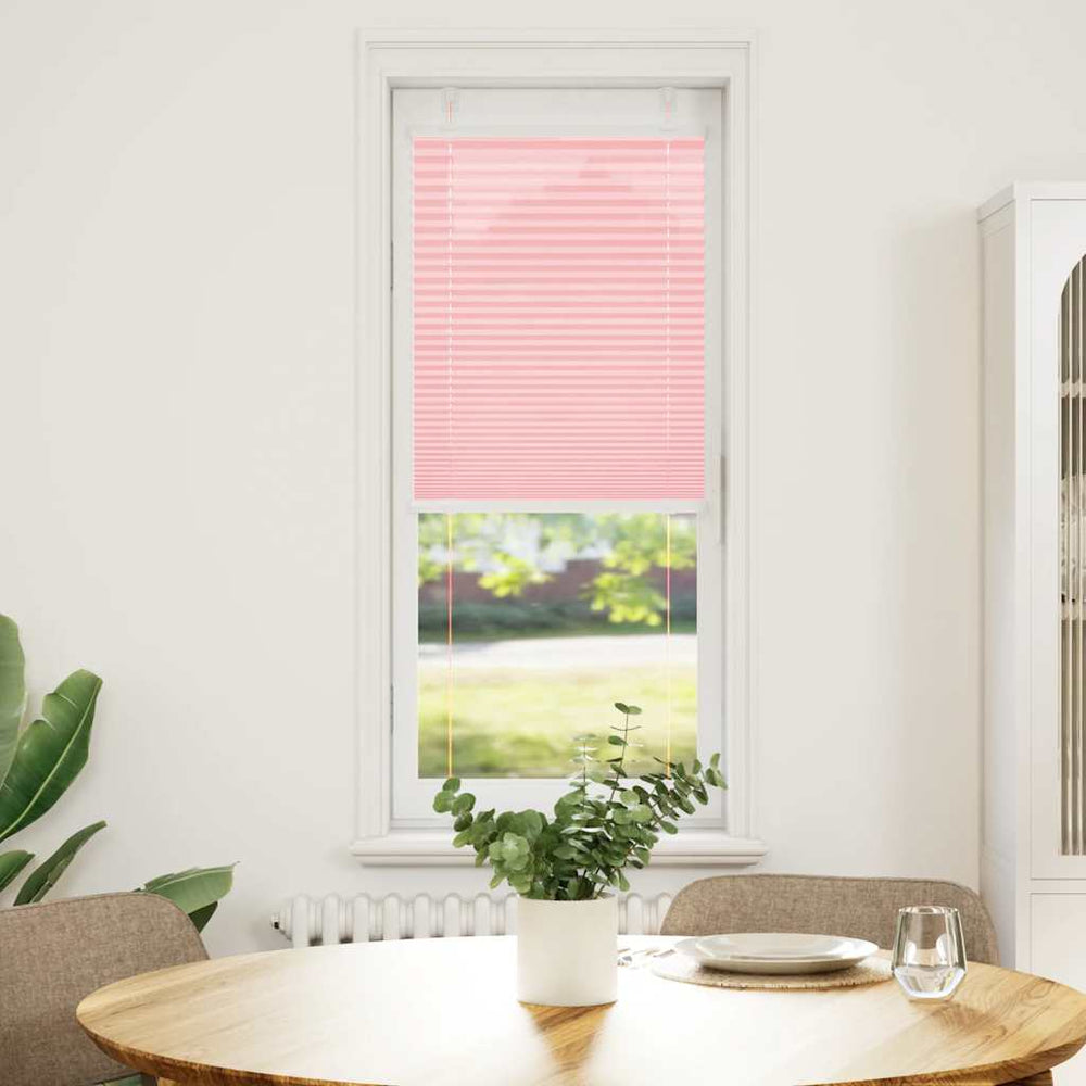 Vidaxl plissé rolgordijn 40x150 cm stofbreedte 39,4 cm polyester roze
