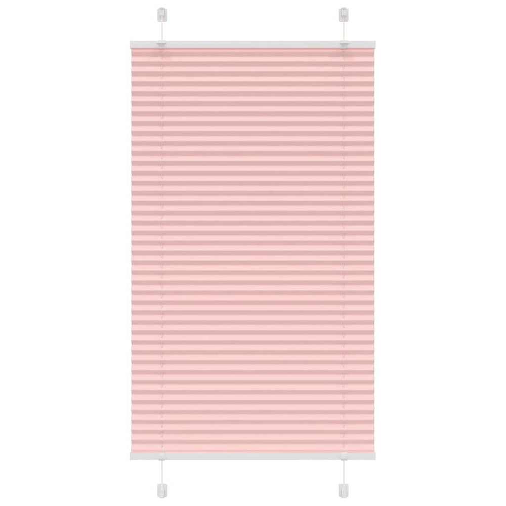 Vidaxl plissé rolgordijn 70x150 cm stofbreedte 69,4 cm polyester roze
