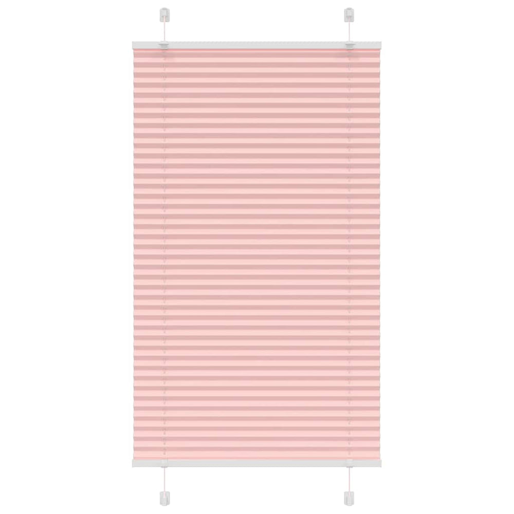 Vidaxl plissé rolgordijn 80x150 cm stofbreedte 79,4 cm polyester roze