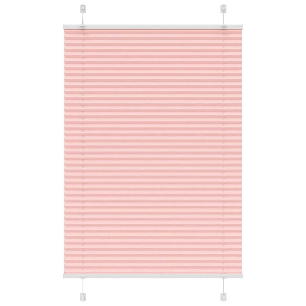 Vidaxl plissé rolgordijn 85x150 cm stofbreedte 84,4 cm polyester roze