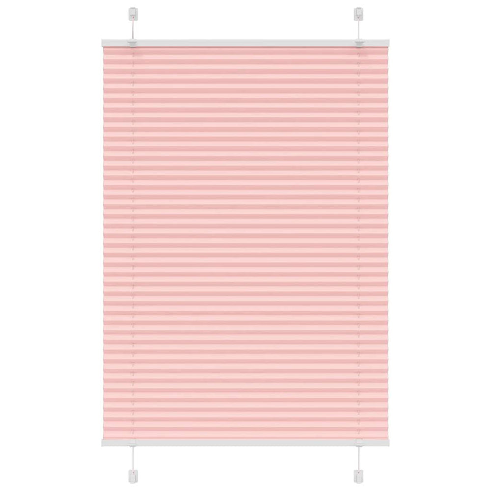 Vidaxl plissé rolgordijn 90x150 cm stofbreedte 89,4 cm polyester roze