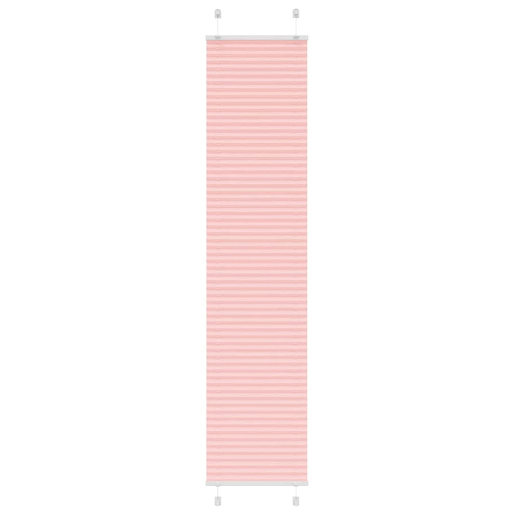 Vidaxl plissé rolgordijn 45x200 cm stofbreedte 44,4 cm polyester roze