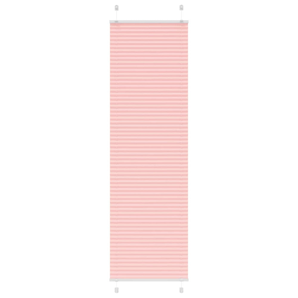 Vidaxl plissé rolgordijn 60x200 cm stofbreedte 59,4 cm polyester roze