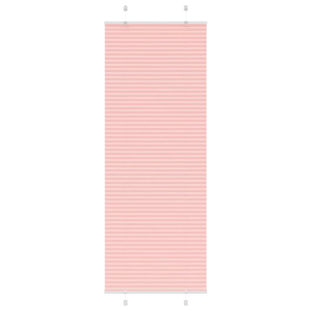 Vidaxl plissé rolgordijn 80x200 cm stofbreedte 79,4 cm polyester roze