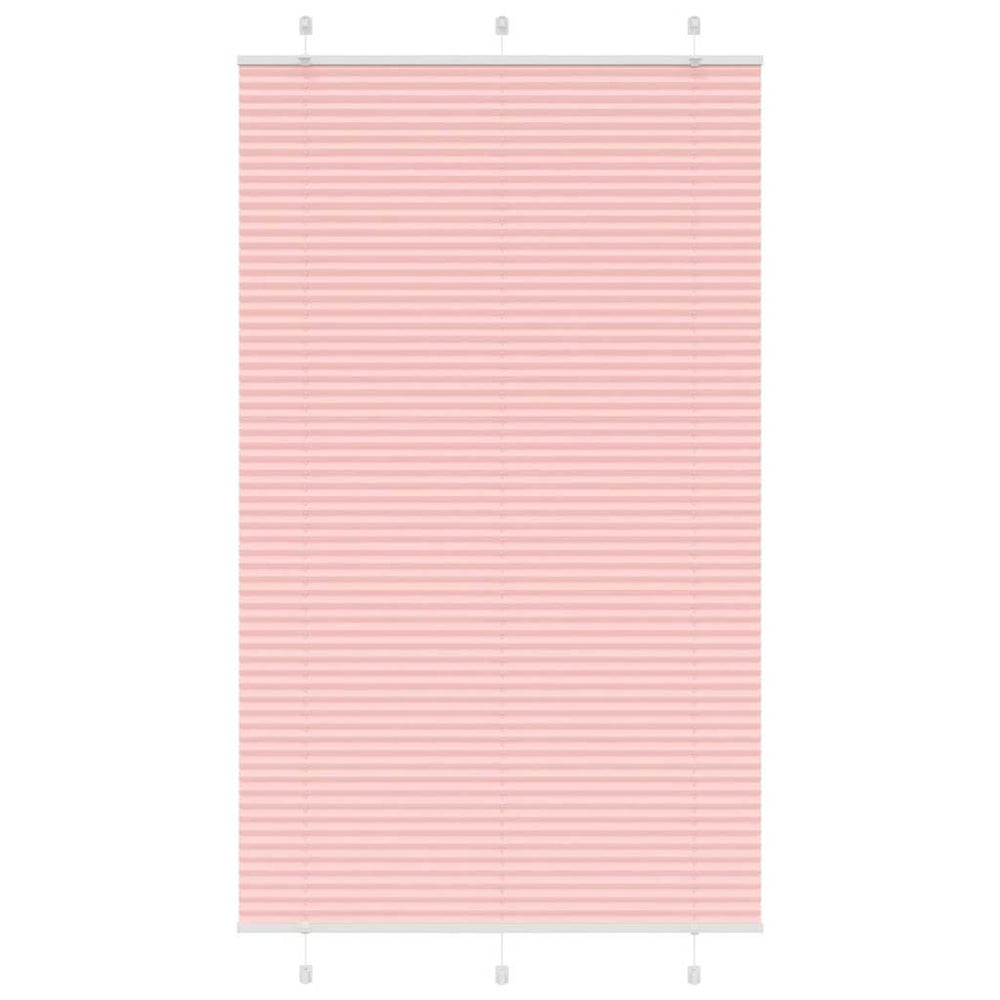 Vidaxl plissé rolgordijn 115x200cm stofbreedte 114,4cm polyester roze