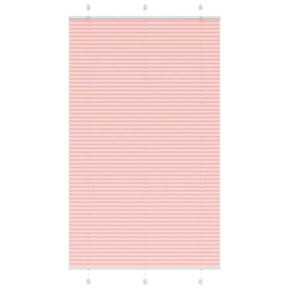 Vidaxl plissé rolgordijn 120x200cm stofbreedte 119,4cm polyester roze
