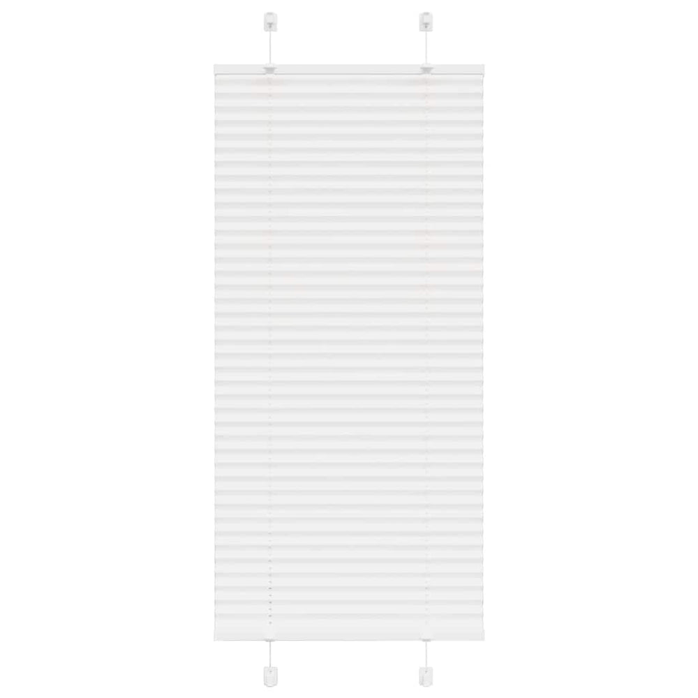 Vidaxl plissé rolgordijn 55x100 cm stofbreedte 54,4 cm polyester wit