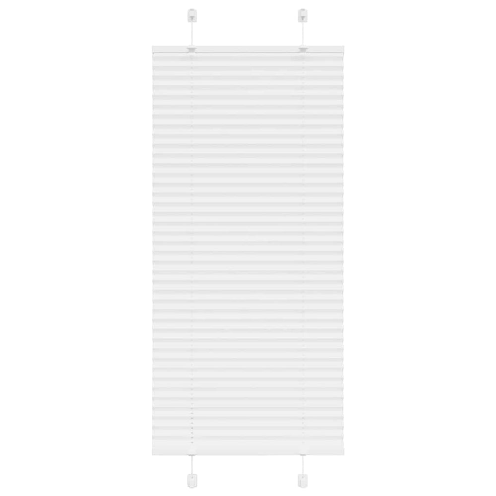 Vidaxl plissé rolgordijn 60x100 cm stofbreedte 59,4 cm polyester wit