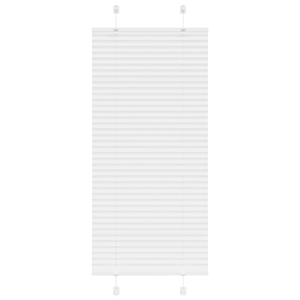Vidaxl plissé rolgordijn 65x100 cm stofbreedte 64,4 cm polyester wit