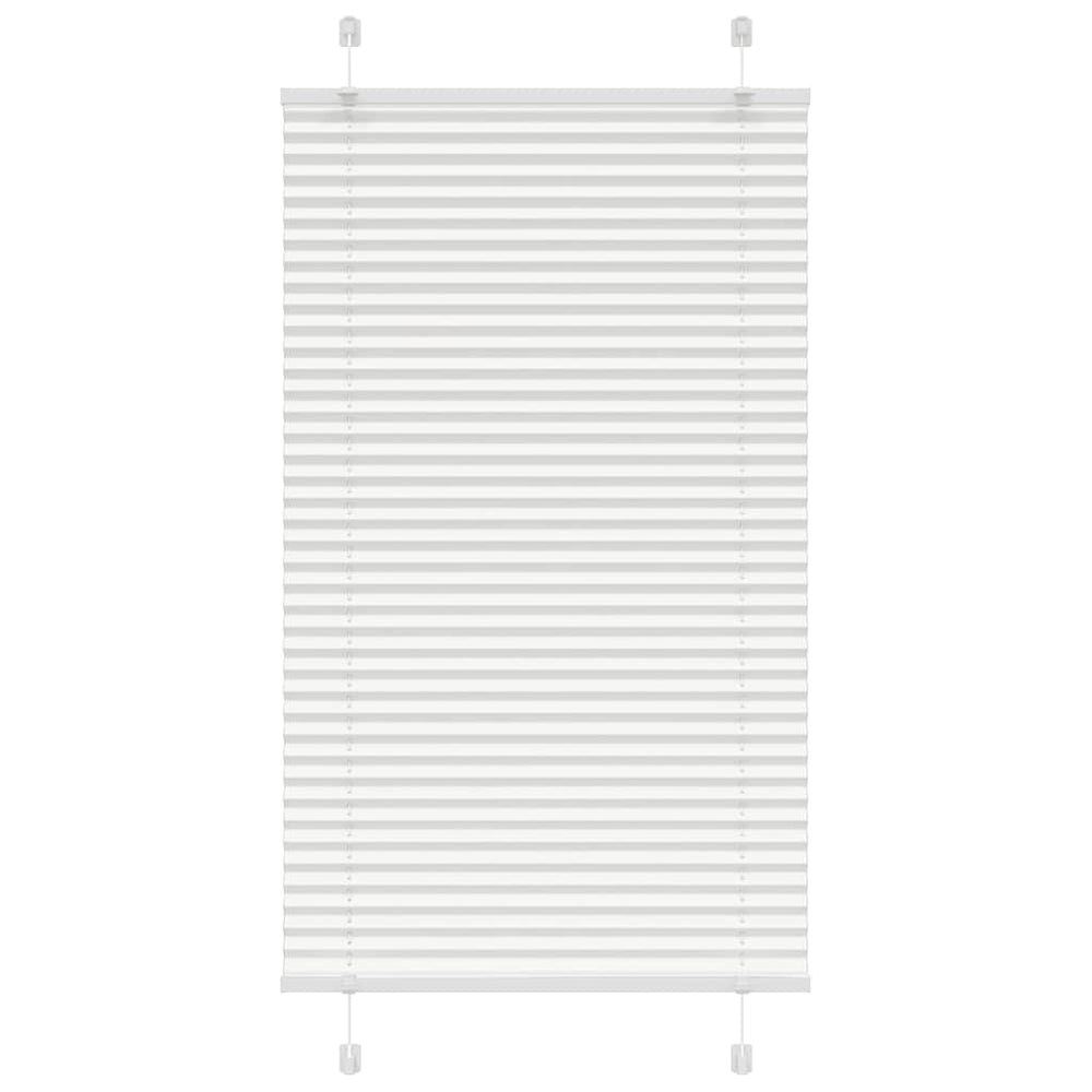 Vidaxl plissé rolgordijn 70x100 cm stofbreedte 69,4 cm polyester wit