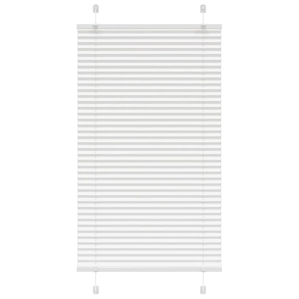 Vidaxl plissé rolgordijn 80x100 cm stofbreedte 79,4 cm polyester wit