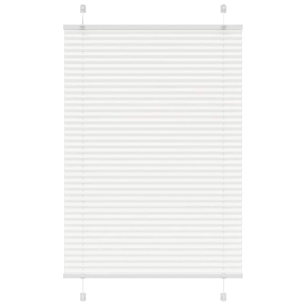 Vidaxl plissé rolgordijn 85x100 cm stofbreedte 84,4 cm polyester wit