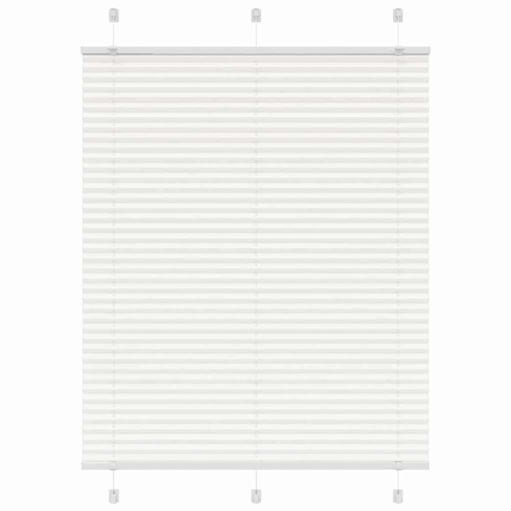 Vidaxl plissé rolgordijn 110x100cm stofbreedte 109,4cm polyester wit