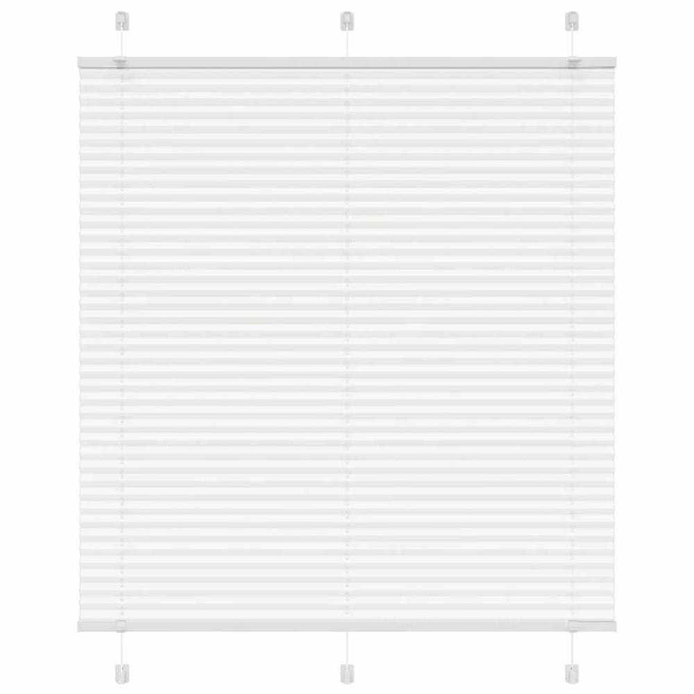 Vidaxl plissé rolgordijn 115x100cm stofbreedte 114,4cm polyester wit