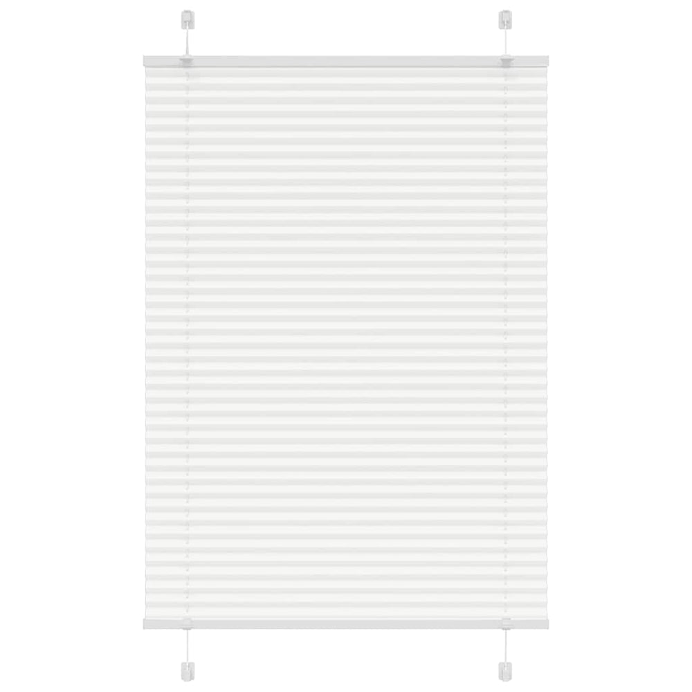 Vidaxl plissé rolgordijn 95x150 cm stofbreedte 94,4 cm polyester wit
