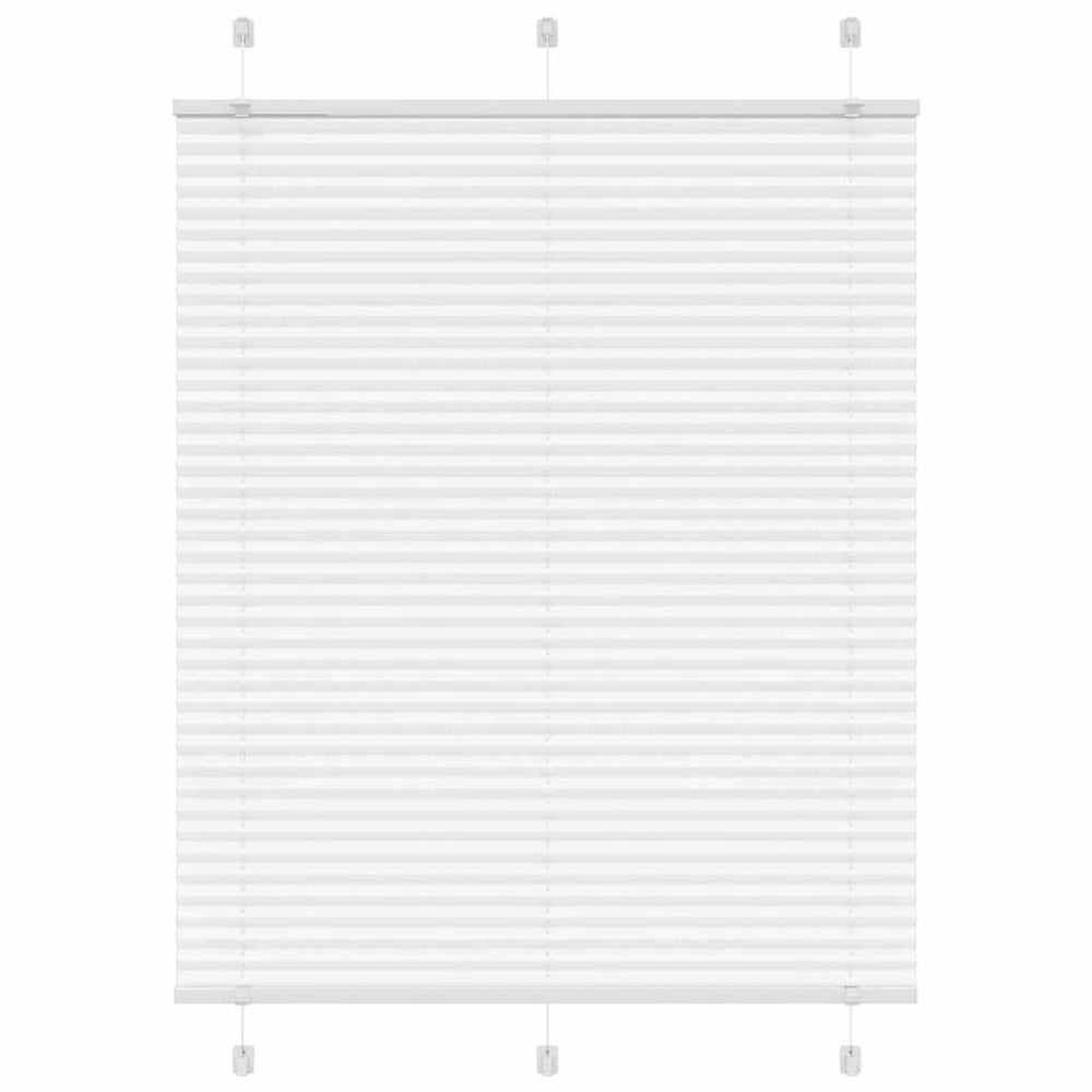 Vidaxl plissé rolgordijn 110x150 cm stofbreedte 109,4cm polyester wit