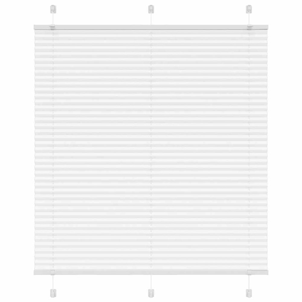 Vidaxl plissé rolgordijn 115x150 cm stofbreedte 114,4cm polyester wit