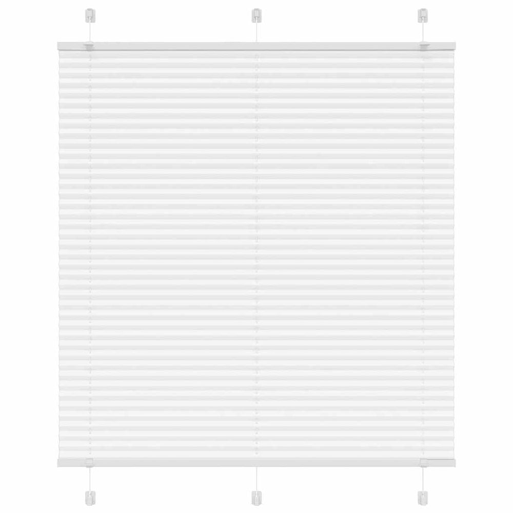 Vidaxl plissé rolgordijn 120x150 cm stofbreedte 119,4cm polyester wit