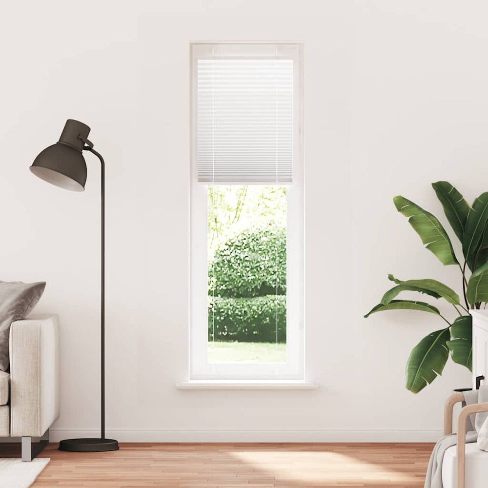 Vidaxl plissé rolgordijn 60x200 cm stofbreedte 59,4 cm polyester wit