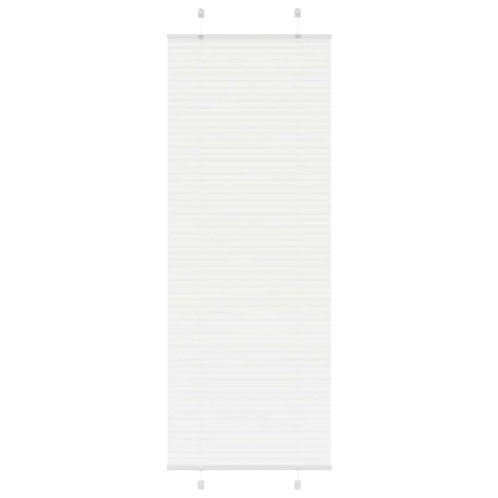 Vidaxl plissé rolgordijn 75x200 cm stofbreedte 74,4 cm polyester wit