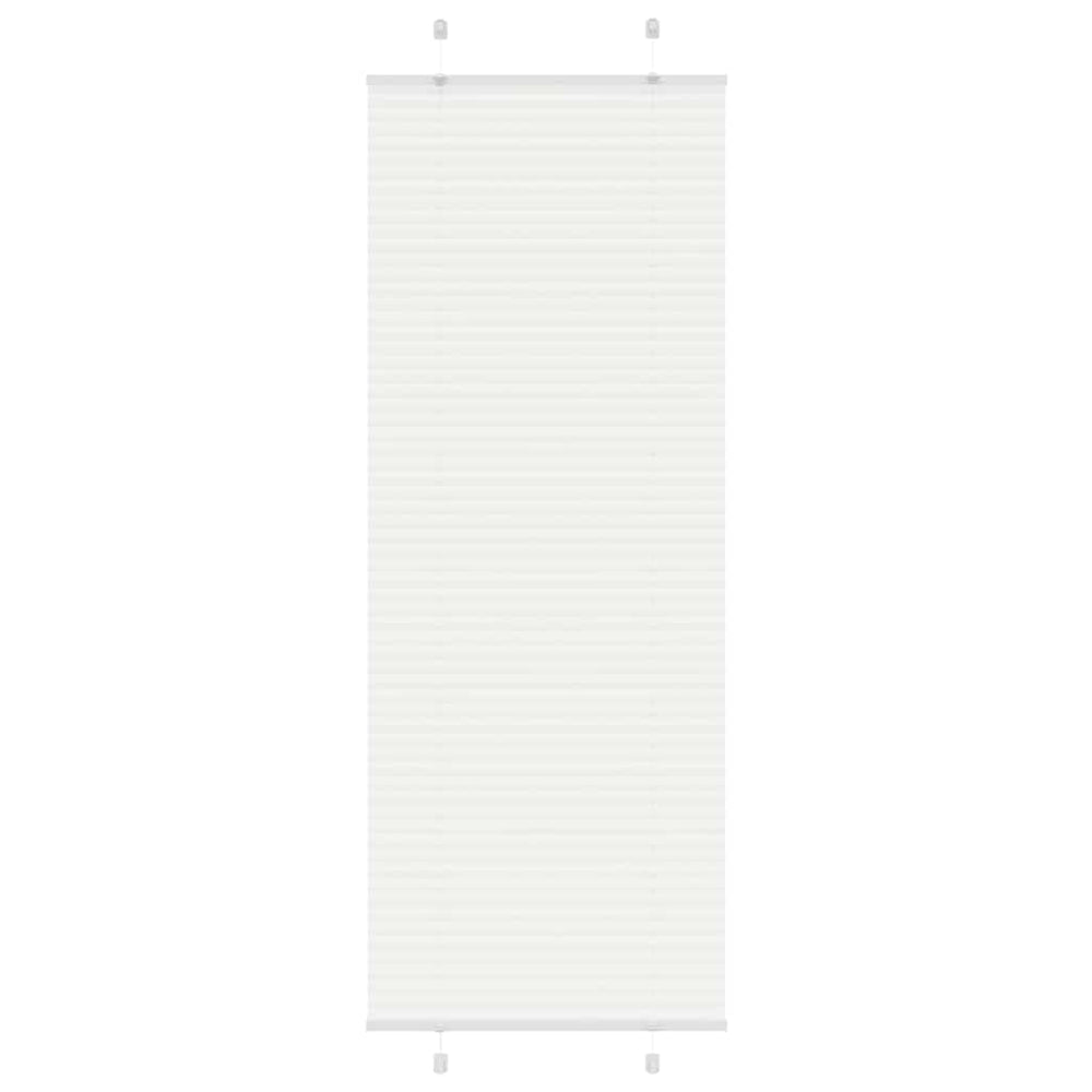 Vidaxl plissé rolgordijn 80x200 cm stofbreedte 79,4 cm polyester wit