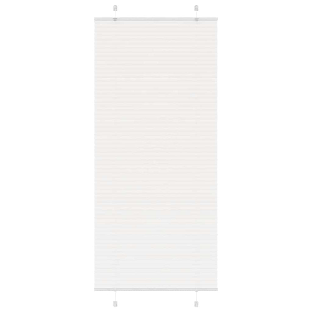 Vidaxl plissé rolgordijn 85x200 cm stofbreedte 84,4 cm polyester wit