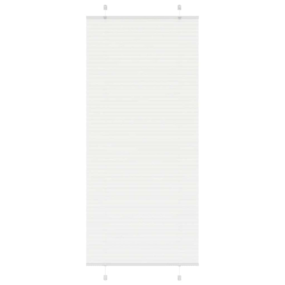 Vidaxl plissé rolgordijn 90x200 cm stofbreedte 89,4 cm polyester wit