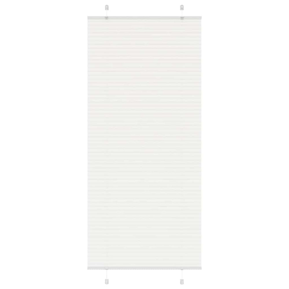 Vidaxl plissé rolgordijn 100x200 cm stofbreedte 99,4cm polyester wit