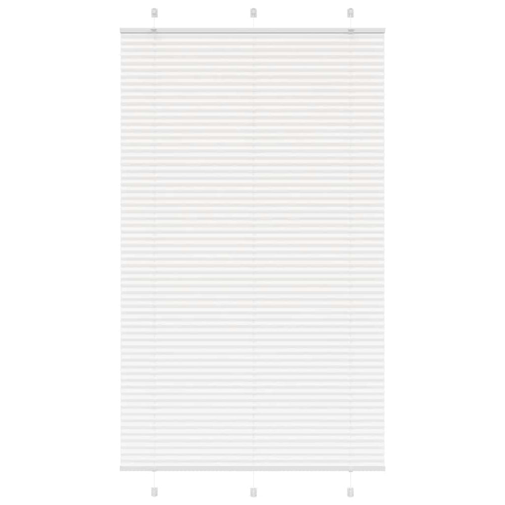 Vidaxl plissé rolgordijn 120x200 cm stofbreedte 119,4cm polyester wit