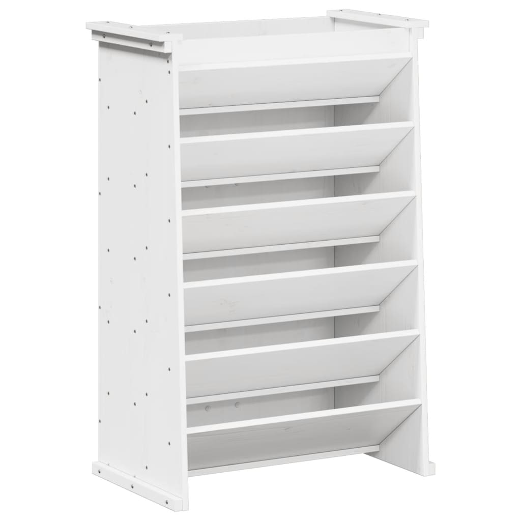 Vidaxl kruidenbak 6-laags 69x40x101,5 cm massief groenhout wit