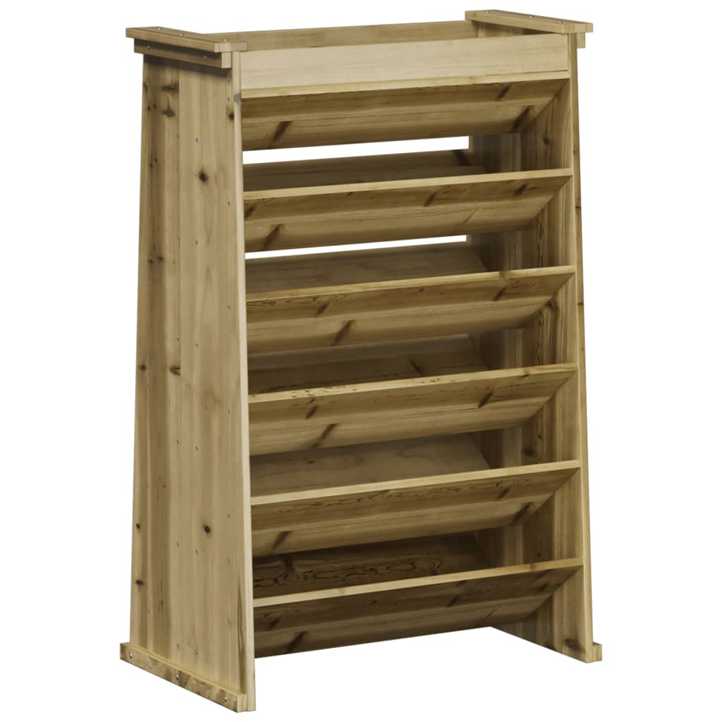 VidaXL Kruidenbak 6-laags 69x40x101,5 cm geïmpregneerd groenenhout