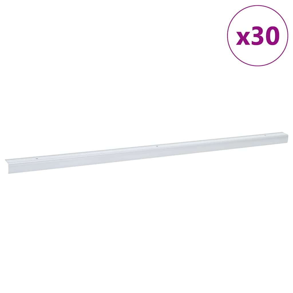 Vidaxl trapprofielen 30 pcs zilver 67 x 3.5 x 3 cm aluminium