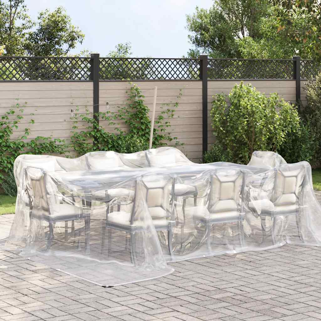 Vidaxl doorzichtige zeildoek met zeilringen 4x4m polyethyleen