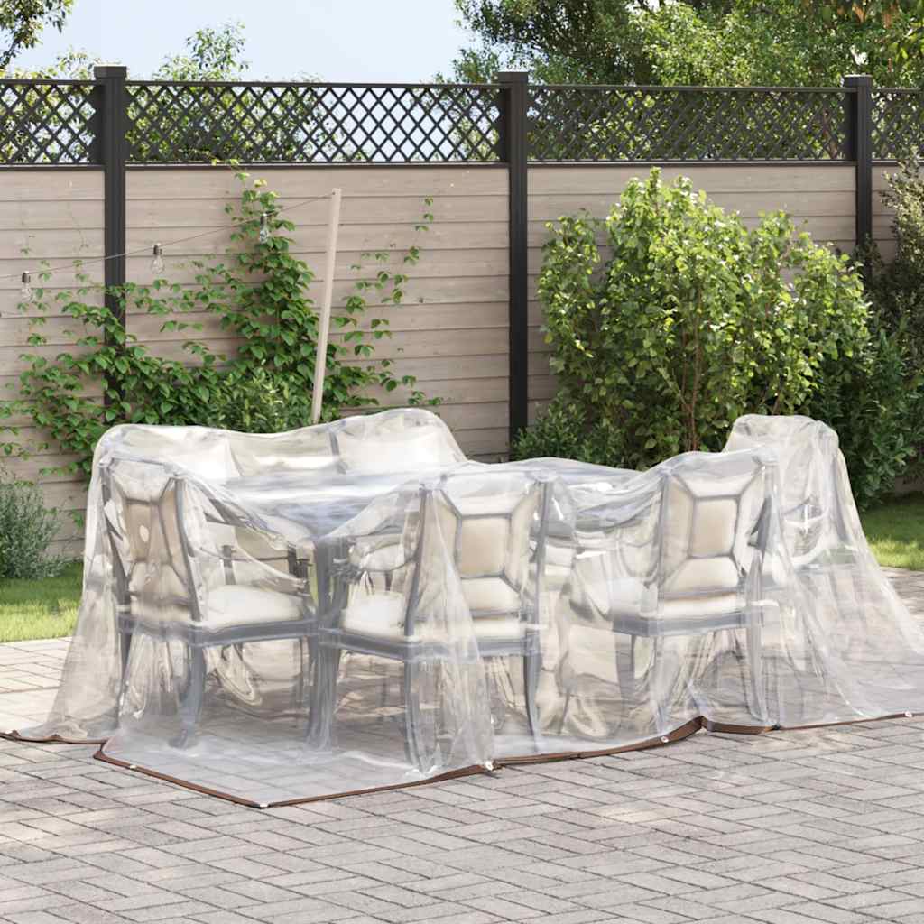 Vidaxl doorzichtige zeildoek met zeilringen 3x3m polyethyleen