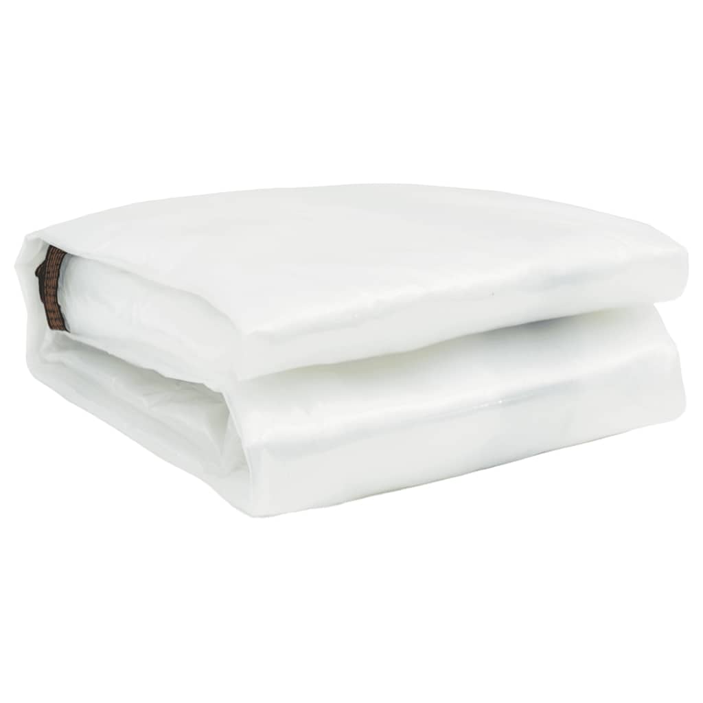 Vidaxl doorzichtige zeildoek met zeilringen 6x10 m polyethyleen