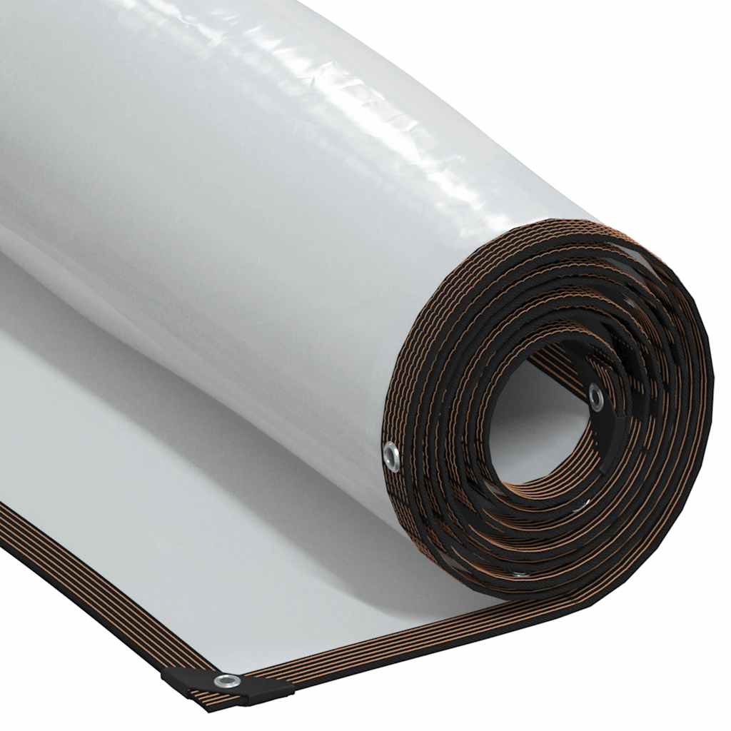 Vidaxl doorzichtige zeildoek met zeilringen 10x12 m polyethyleen