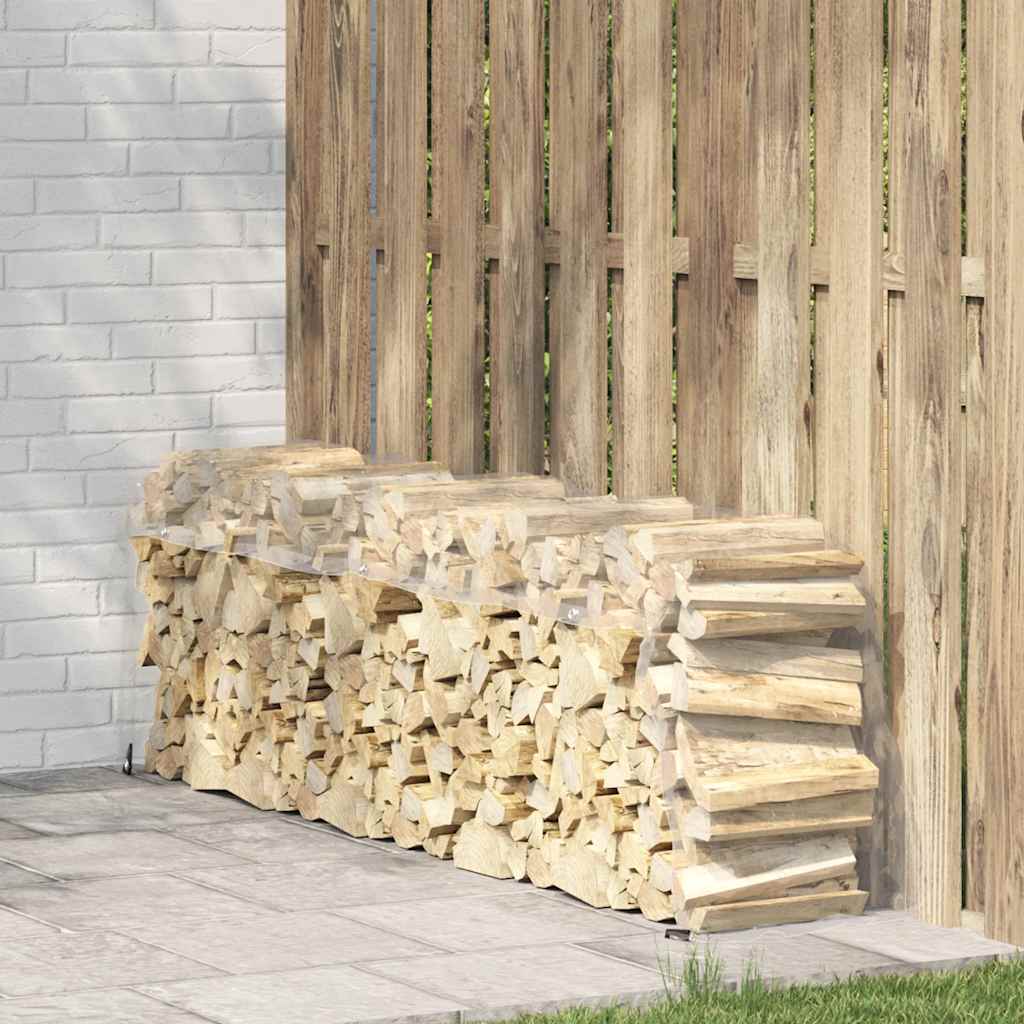 Vidaxl doorzichtige zeildoek met zeilringen 1x4m pvc