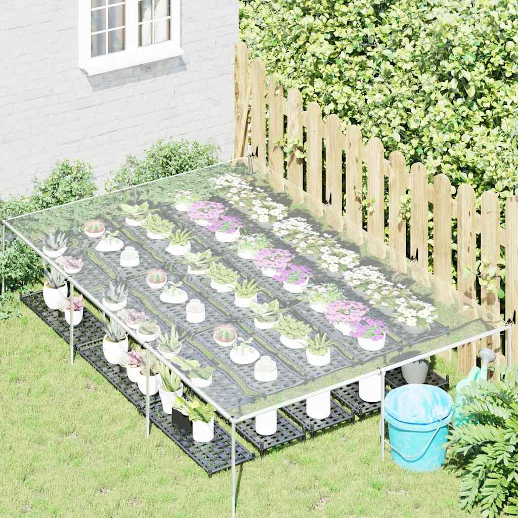 Vidaxl doorzichtige zeildoek met zeilringen 2x3m pvc