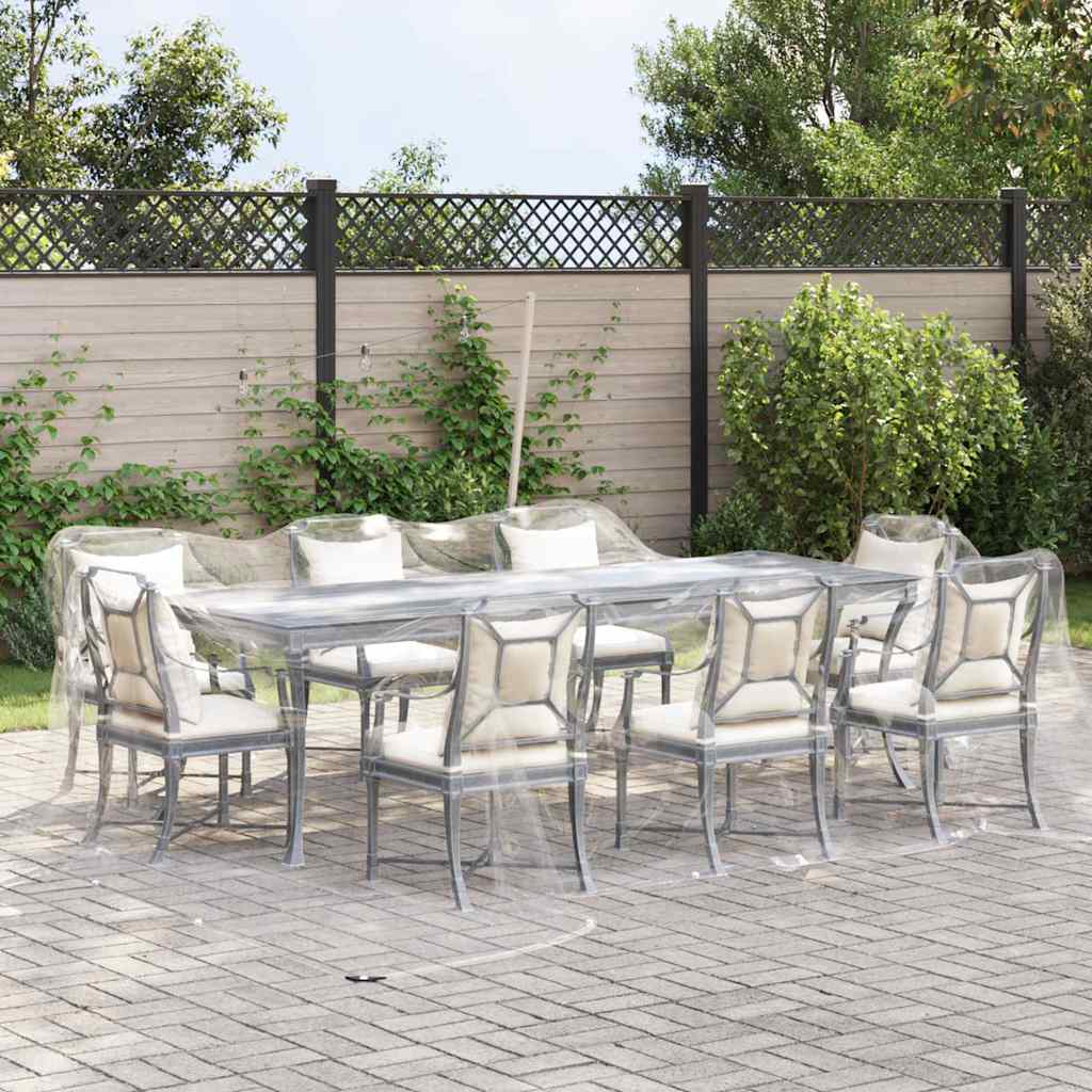 Vidaxl doorzichtige zeildoek met zeilringen 6x6m pvc