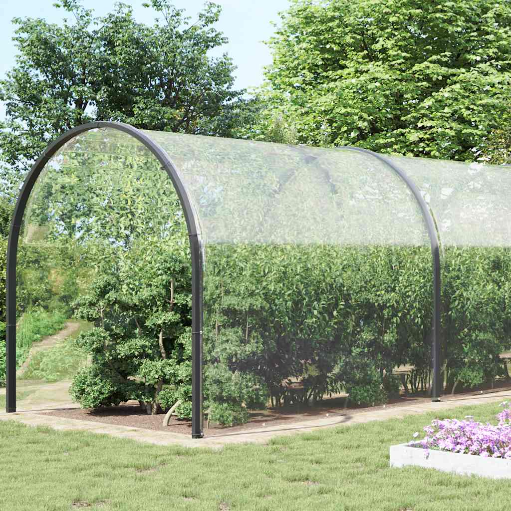 Vidaxl doorzichtige zeildoek met zeilringen 6x12m pvc