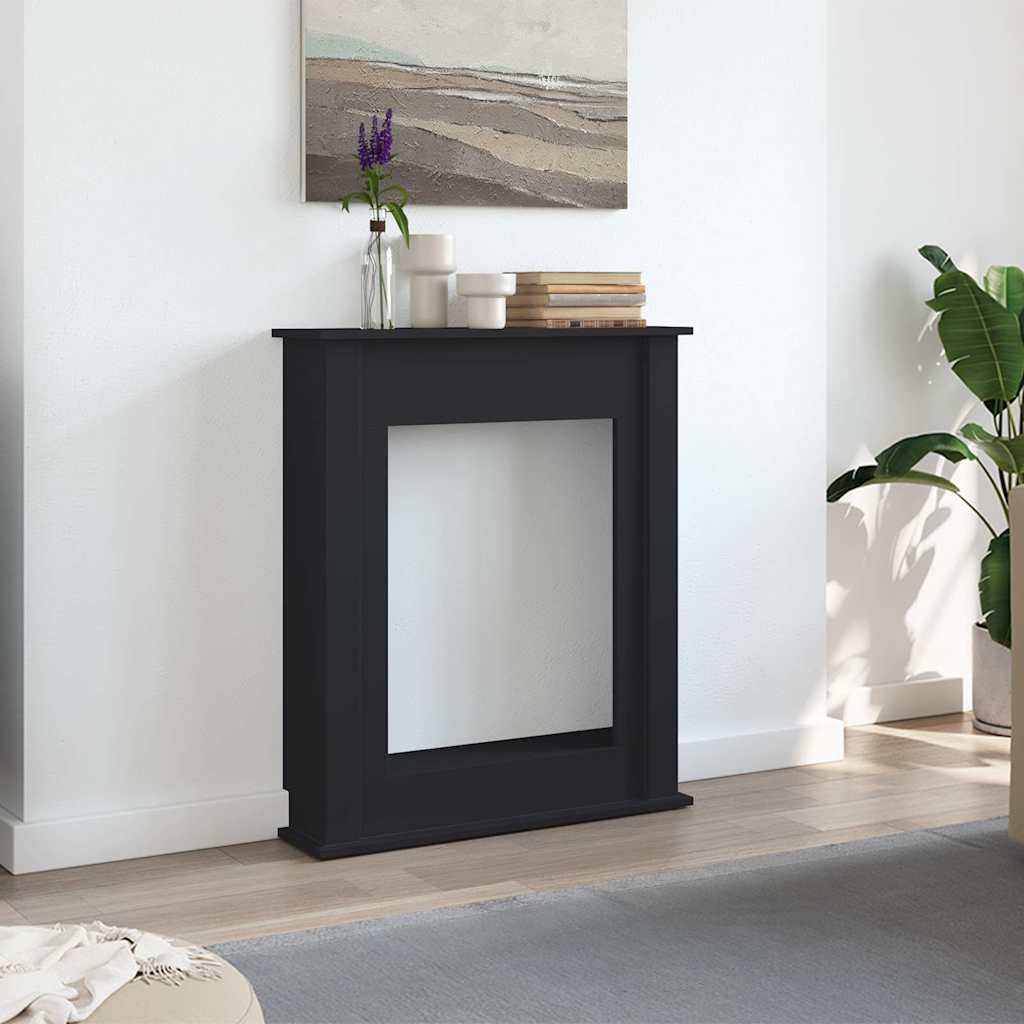 Vidaxl haardombouw 75x20x87,5 cm bewerkt hout zwart