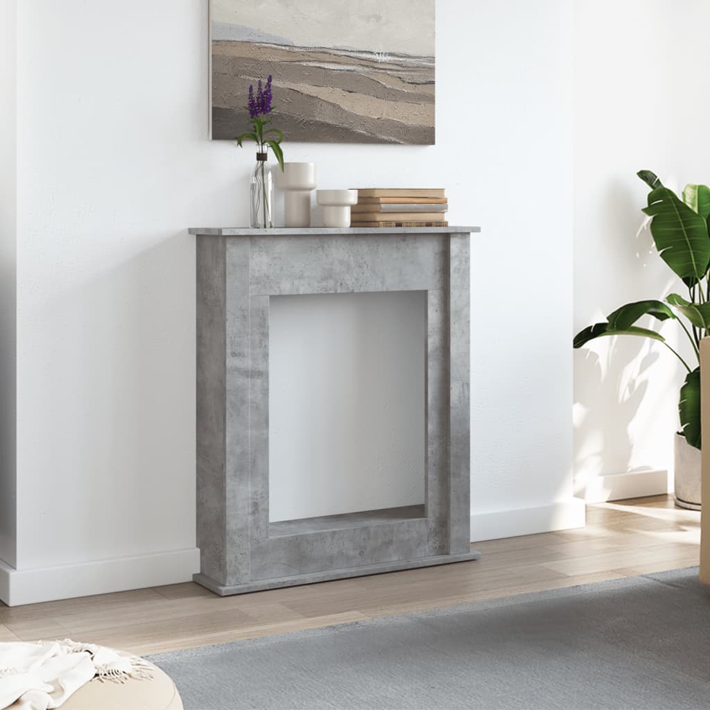 Vidaxl haardombouw 75x20x87,5 cm bewerkt hout betongrijs