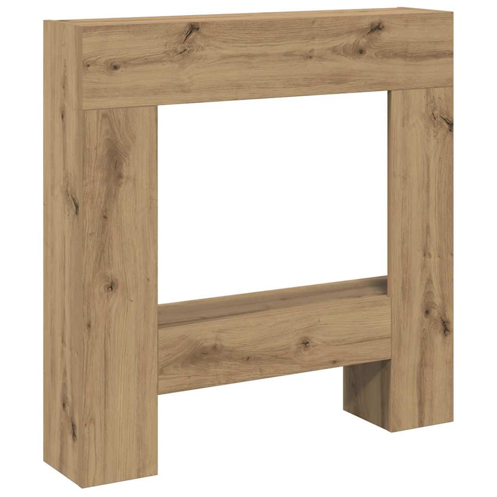 Vidaxl haardombouw 81x18x82 cm bewerkt hout artisanaal eikenkleurig