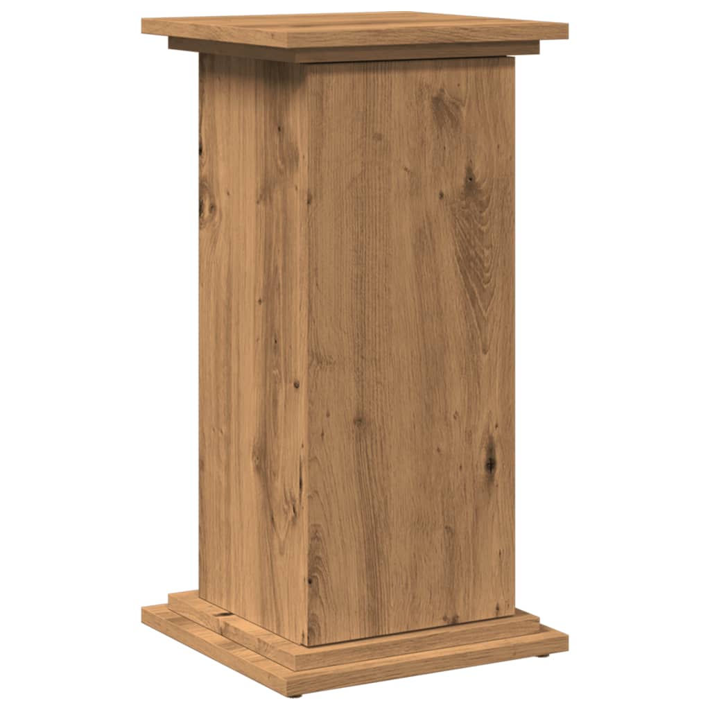 Vidaxl sokkel met opbergruimte 31x30x60 cm hout artisanaal eikenkleur