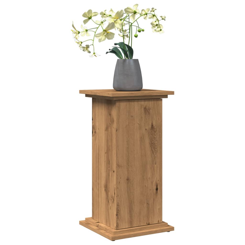 Vidaxl sokkel met opbergruimte 31x30x60 cm hout artisanaal eikenkleur