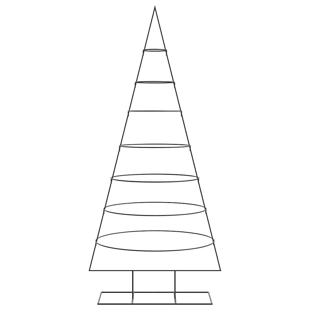 Vidaxl kerstdecoratie kerstboom 210 cm metaal zwart