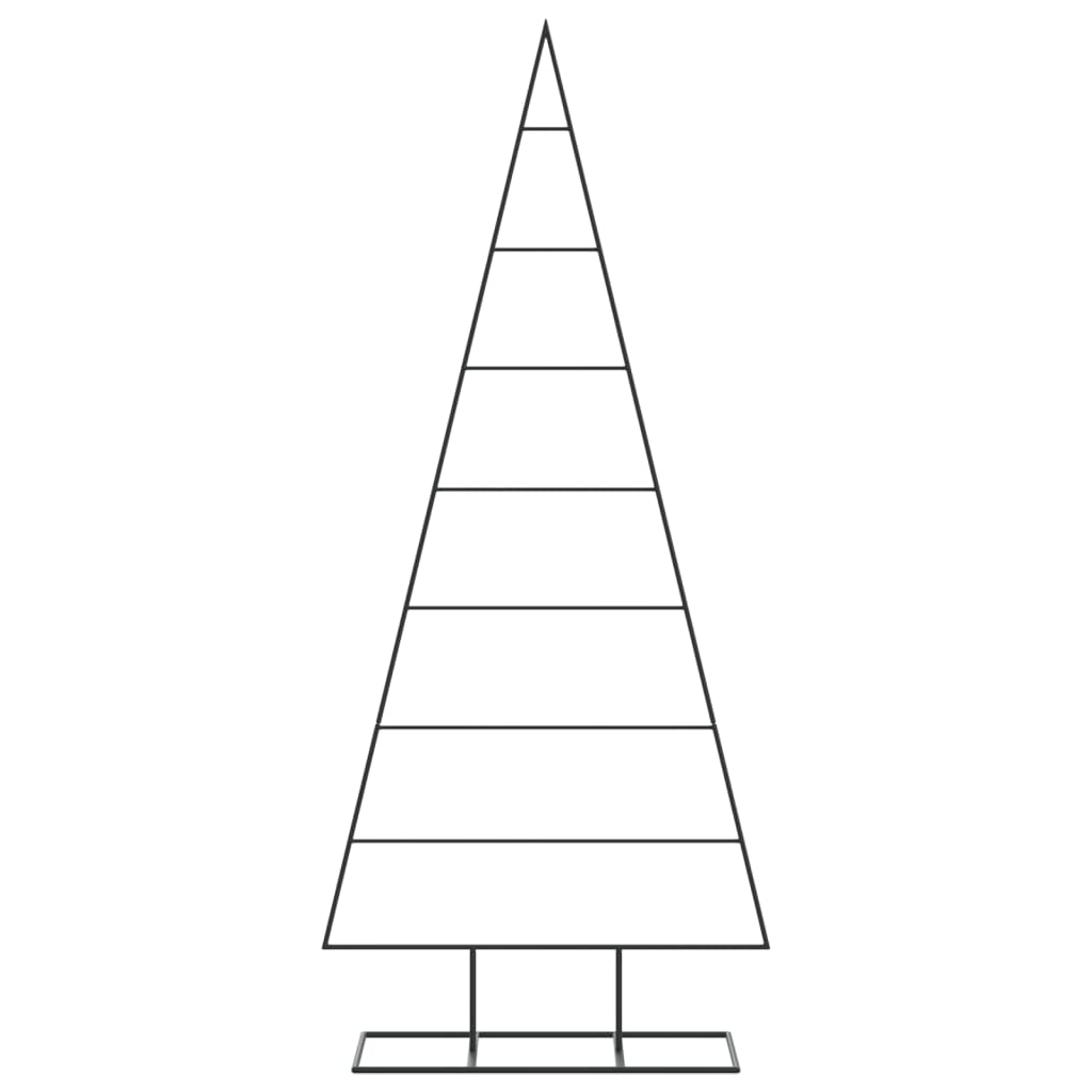 Vidaxl kerstdecoratie kerstboom 150 cm metaal zwart