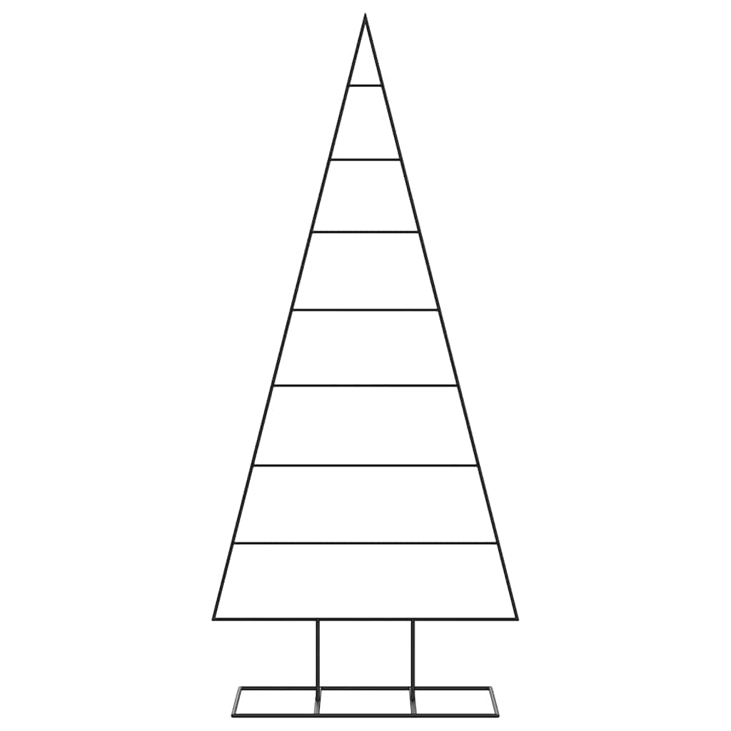 Vidaxl kerstdecoratie kerstboom 180 cm metaal zwart
