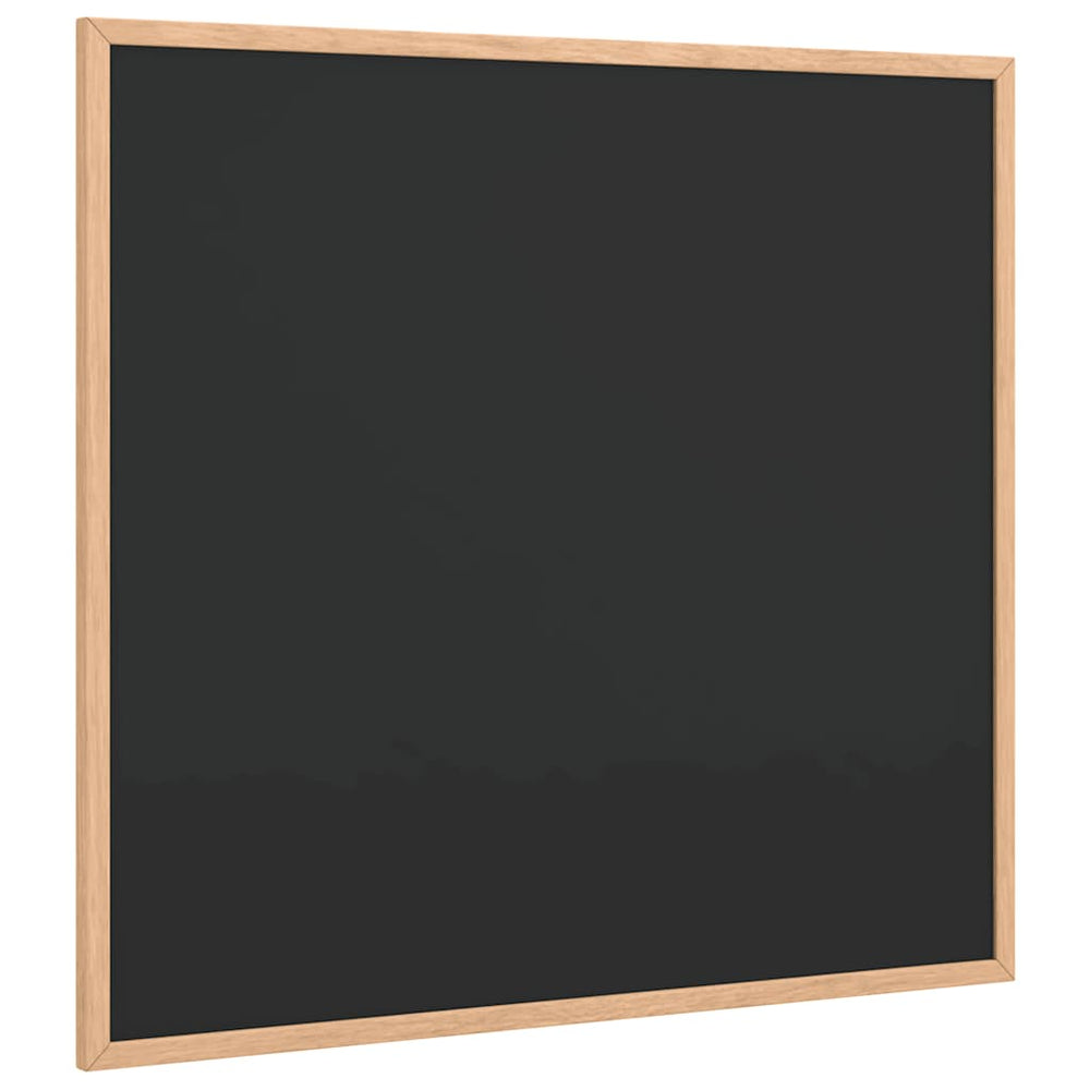 Vidaxl krijtbord met massief grenenhouten frame zwart 60x55 cm