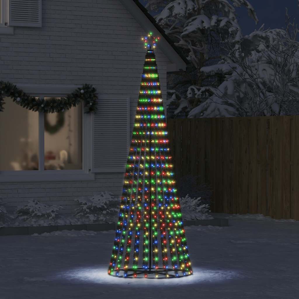 Vidaxl led-kerstboom 475 leds kleurrijk 247 cm